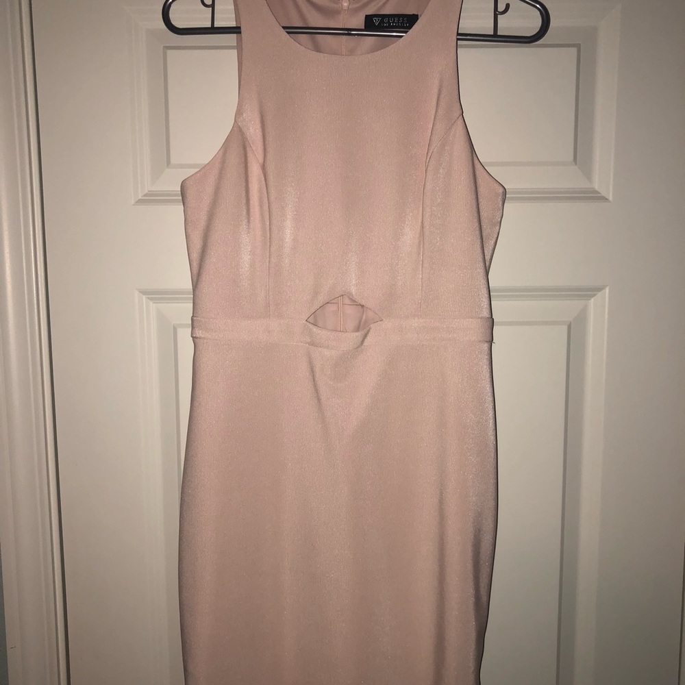 GUESS pink blush sheath dress